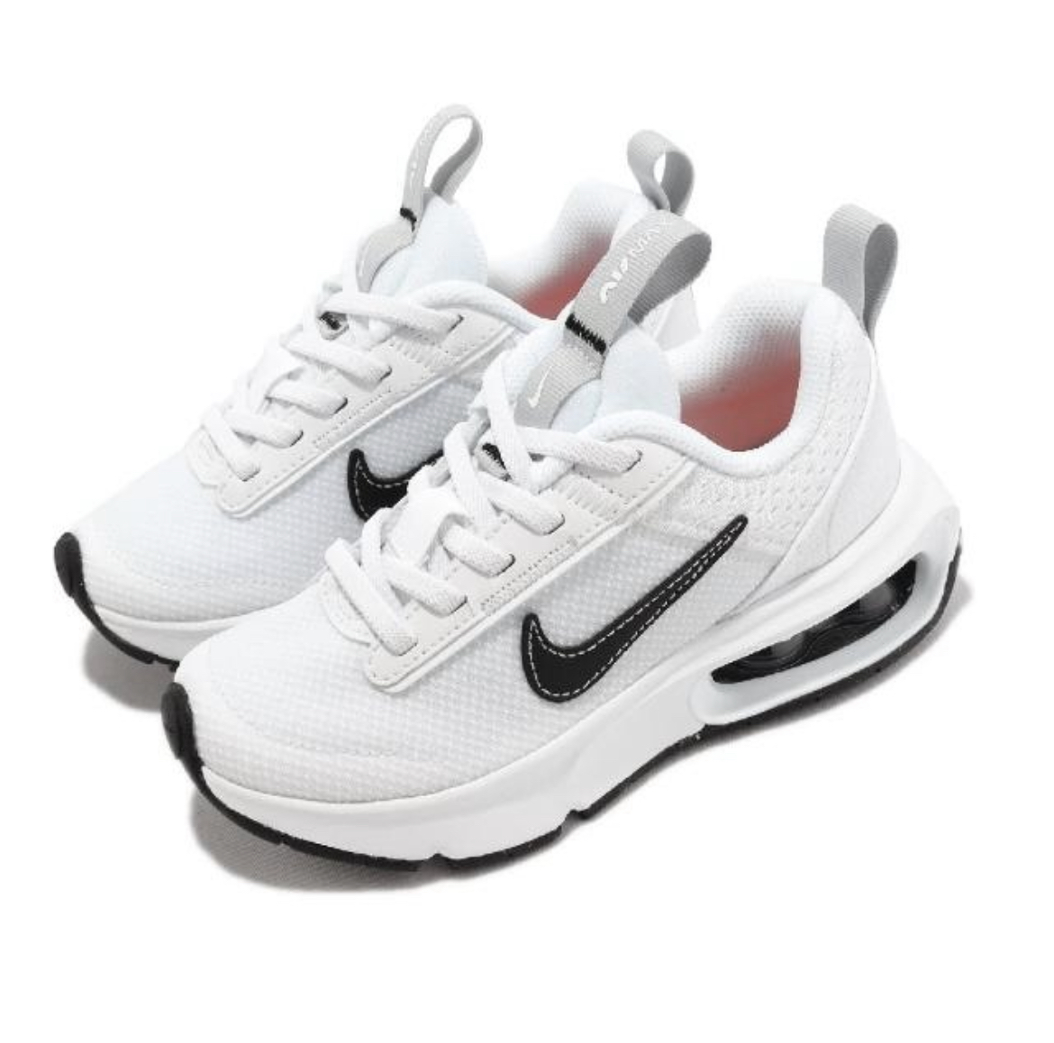 NIKE 慢跑鞋 AIR MAX INTRLK LITE PS 童鞋 中童 白 黑 路跑 氣墊 運動鞋(DH-9394-101)